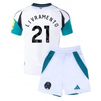 Camiseta Newcastle United Tino Livramento #21 Tercera Equipación Replica 2024-25 para niños mangas cortas (+ Pantalones cortos)